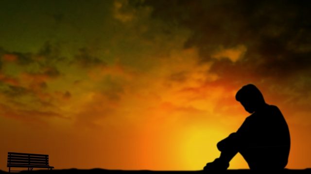 孤独な夕暮れ時