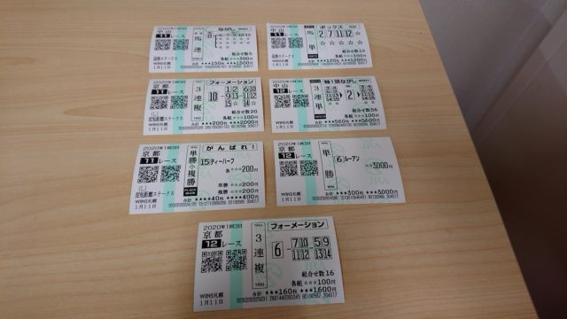 【競馬】購入馬券